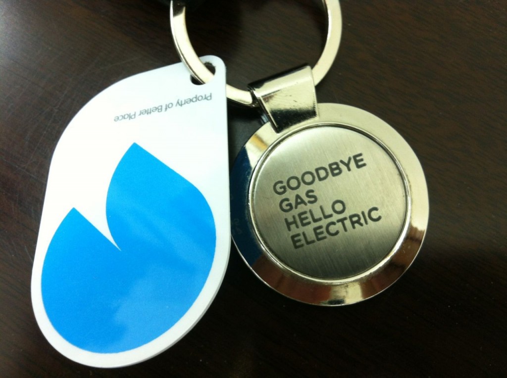 Better Place RFID tag and key fob