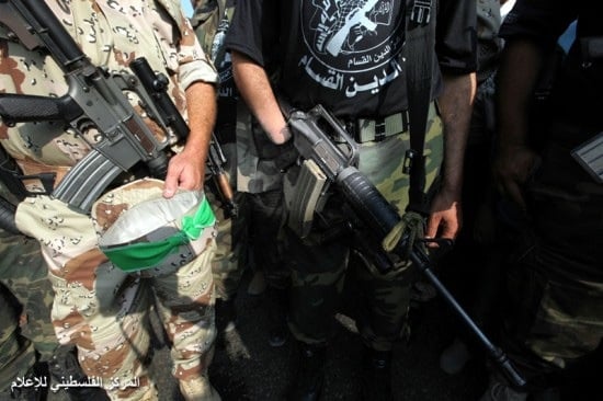 Hamas gun man with no hand enhanced
