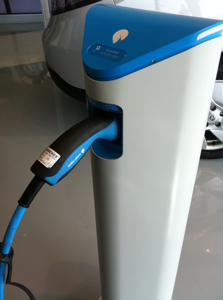 Better Place road side charging point