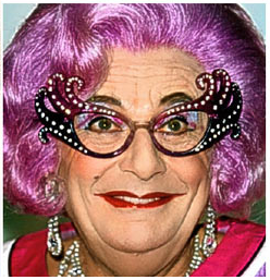 dame edna drag famous queen everage israellycool queens spectacles shines bmp gill pashion faris ani