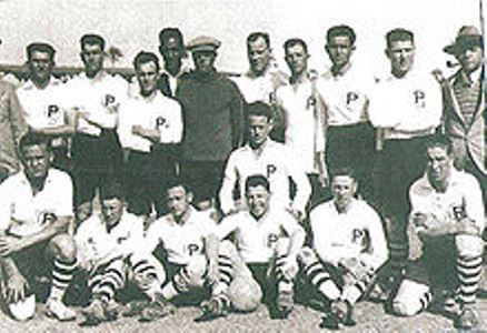 Palestine football team during the tour in Egypt in 1930