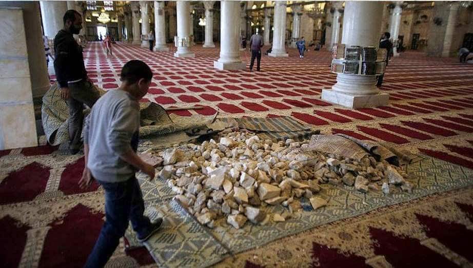 pile of rocks al aqsa