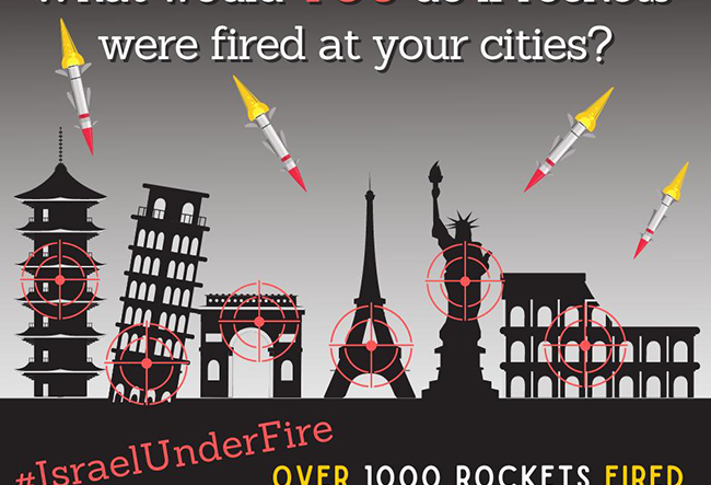 Rockets fired at your cities