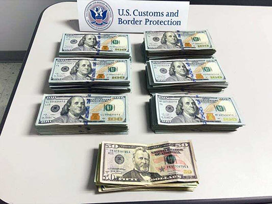 us customs money