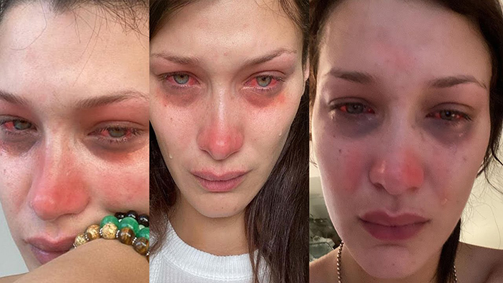 sad bella hadid