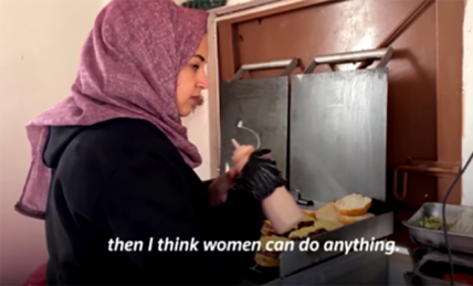 gazan burger lady