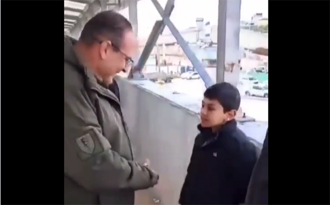 idf officer and kid