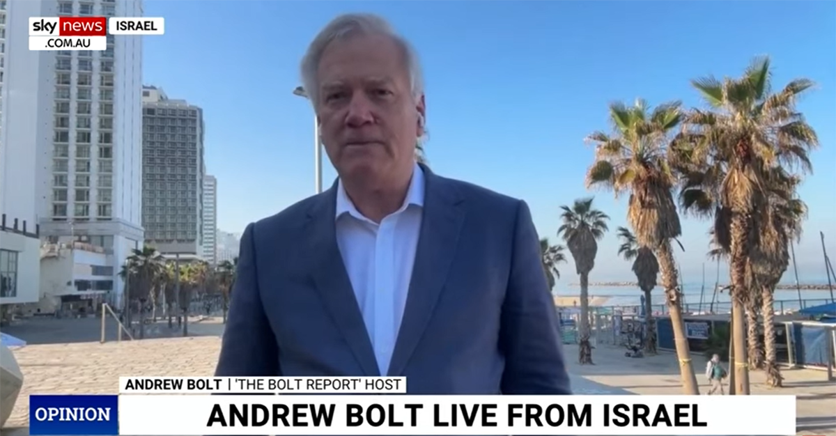 andrew bolt in israel