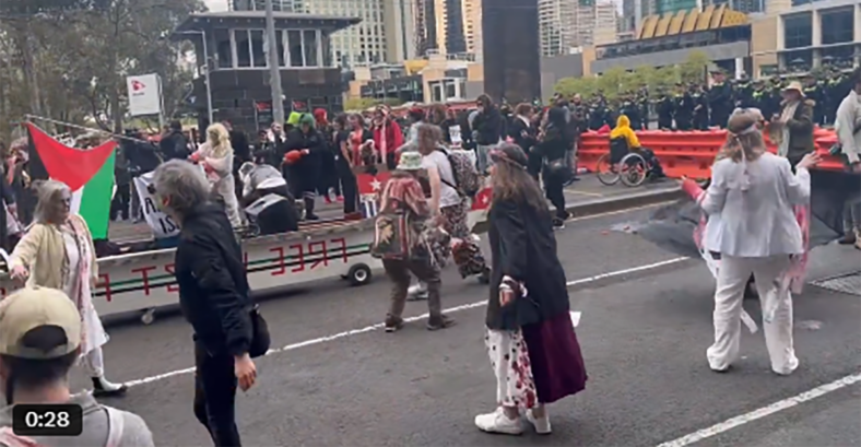 zombie protesters
