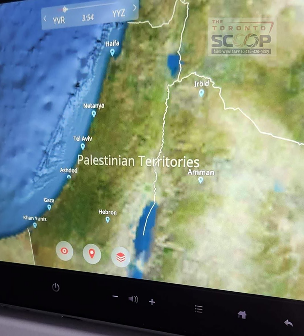 Air Canada map