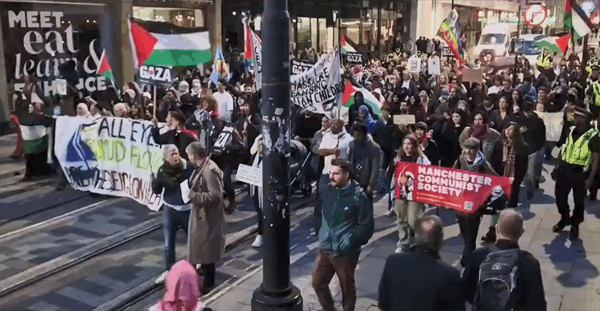 manchester protest