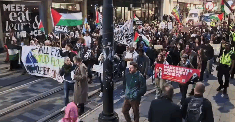 manchester protest