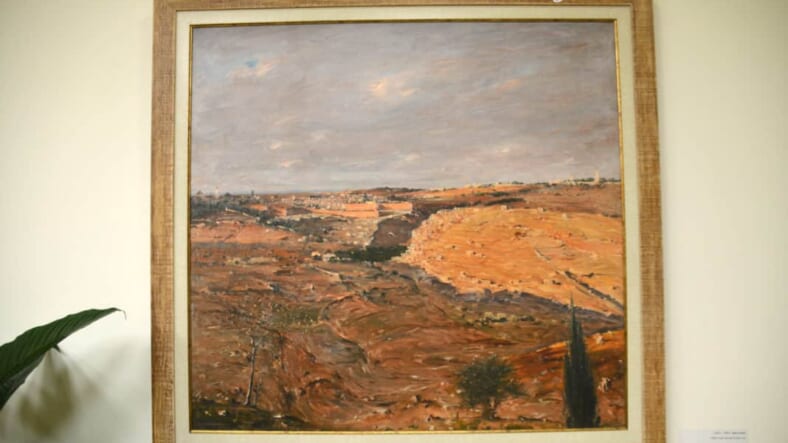 Ludwig Blum painting Jerusalem 1954