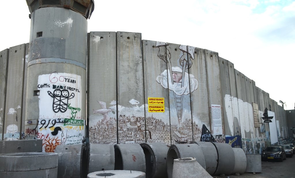 Wall around Bethlehem one tower