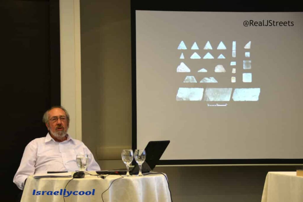Tiles in slide from sifting by Gabi Barkai
