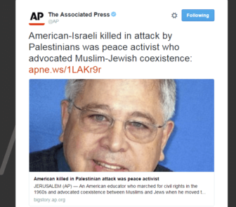 photo of US-Israeli peace activist killed by terrotist