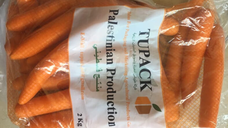 image carrots in bag from Palestinians