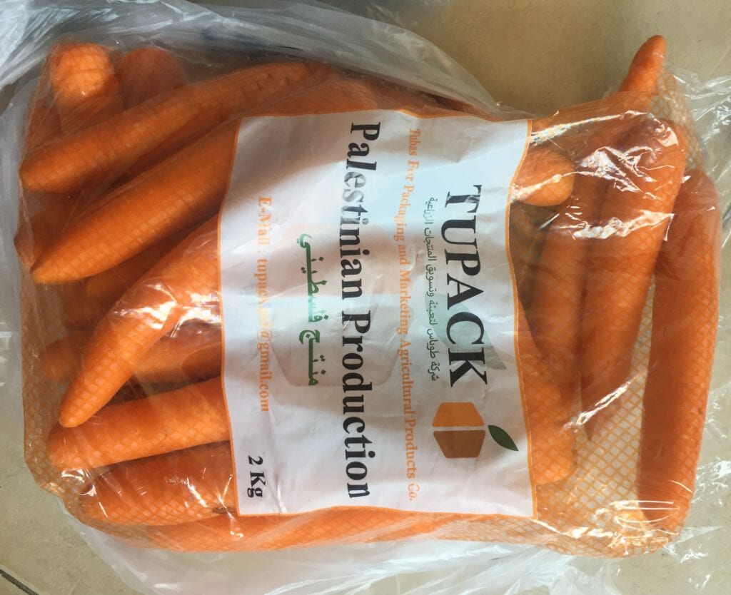 image carrots in bag from Palestinians