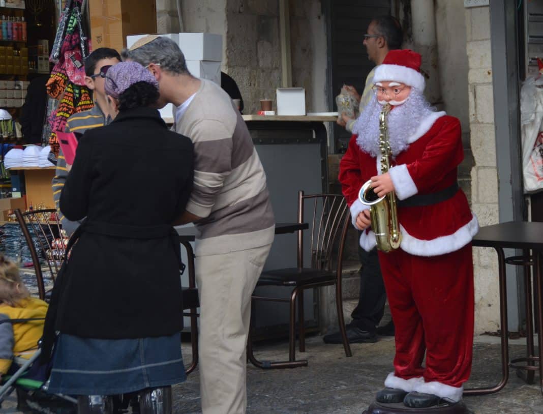 image Santa Claus figure in Old City