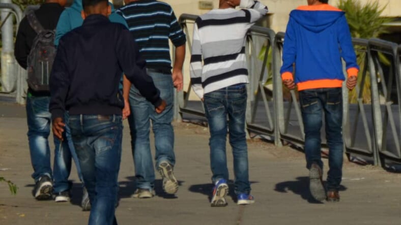 image Jerusalem apartheid, photo Palestinian boys, photo abuse Palestinian