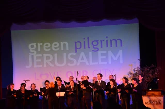 Stage for Green Pilgrim event