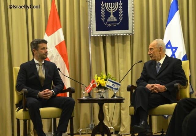 photo Prince Denmark and President Israel, image royal viisit to Israel