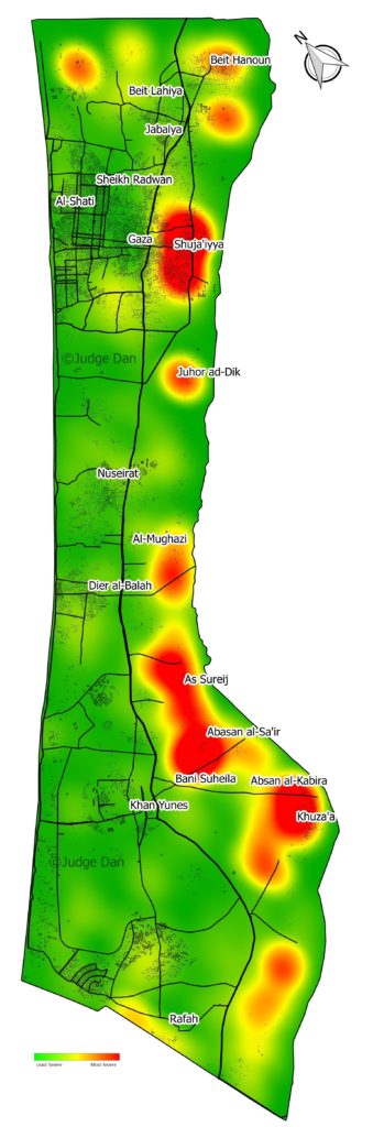 Gaza Damage Heatmap Vertical2