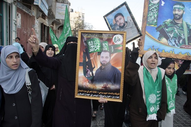 Hamas protest- Reuters
