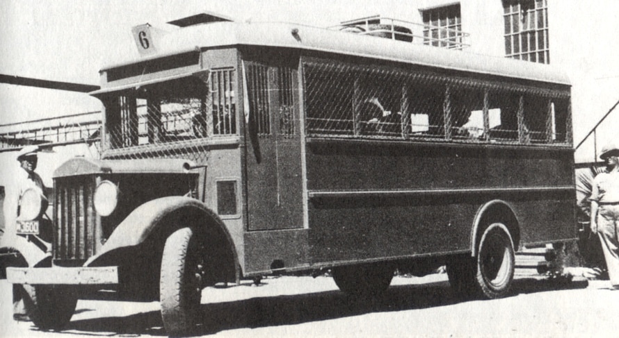 Armored Jewish bus,1936