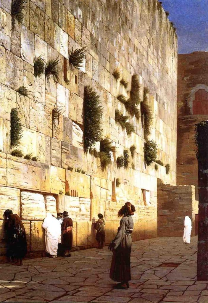 Solomon's Wall Jerusalem aka The Wailing Wall by Jean-Leon Gerome, 1869