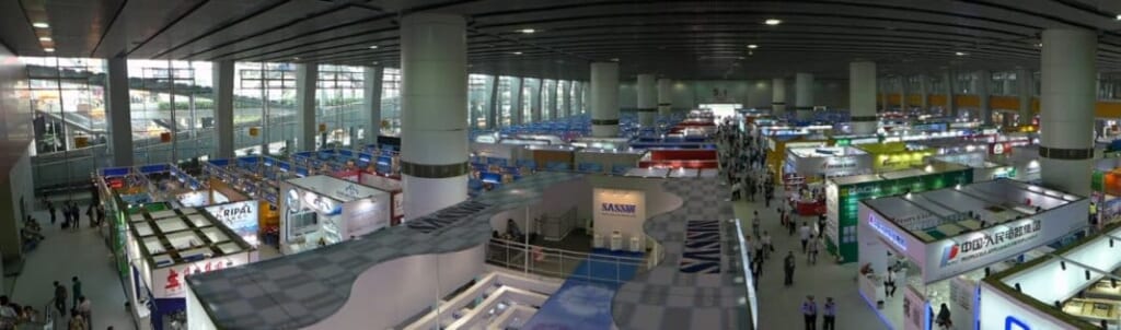 Just one of the 20 exhibition halls