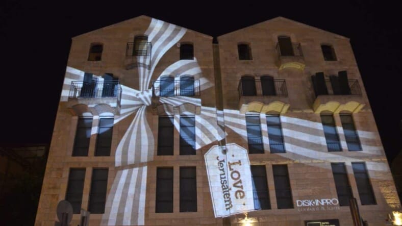 Love Jerusalem from video in Light Festival