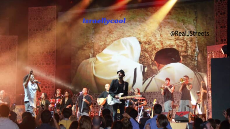 Idan Raichel band playing for Masa mega event