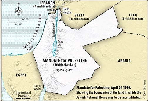 Mandate for Palestine 1920