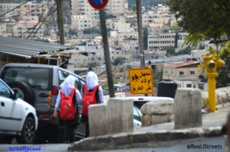 image Silwan sign in Arabic only