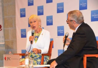Helen Mirren press conference Genesis Prize