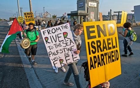 River to Sea? But wait! That would mean the elimination of Israel.