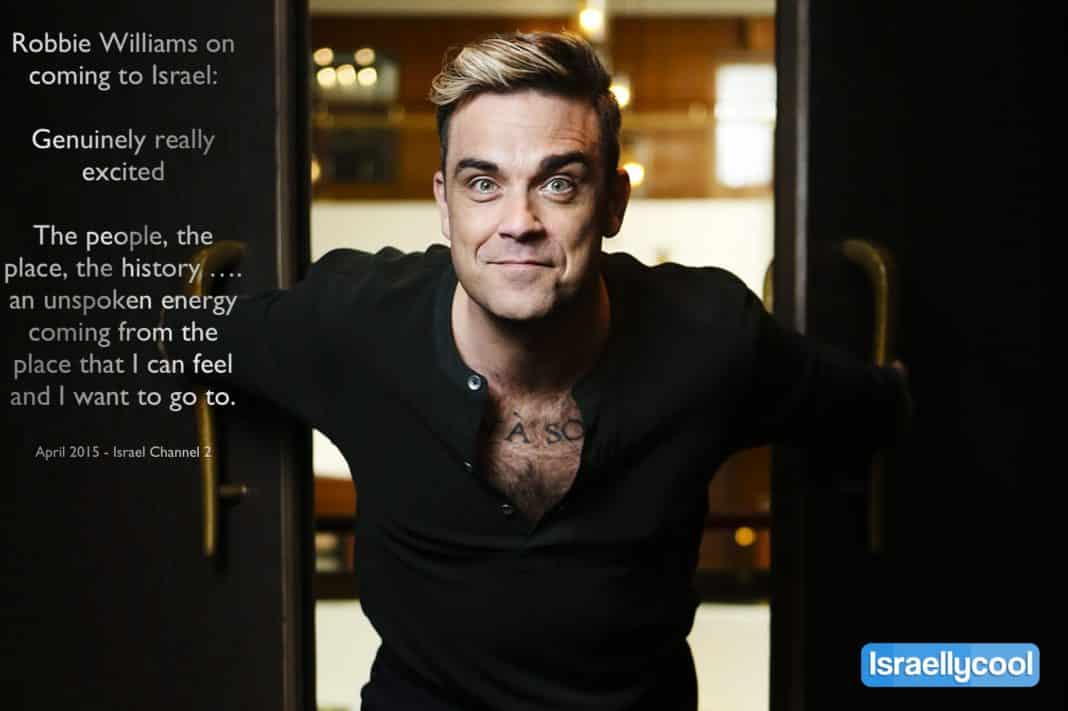 Robbie-Williams coming to Israel