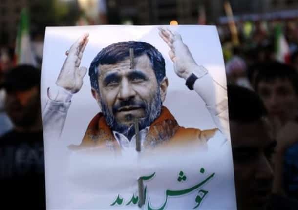 Ahmadinejad sign