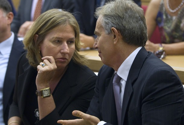 Tony Blair Tzipi Livni