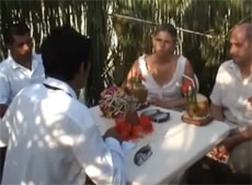 fake Maldives wedding