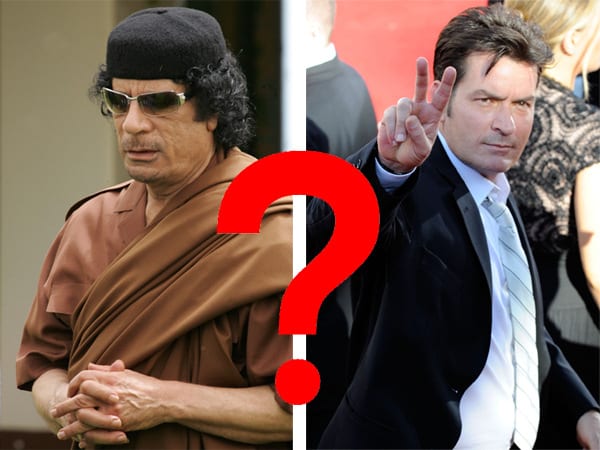 gaddafi sheen