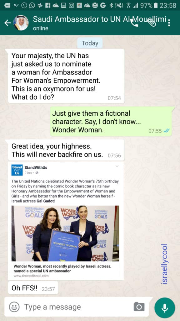 saudi chat wonder woman