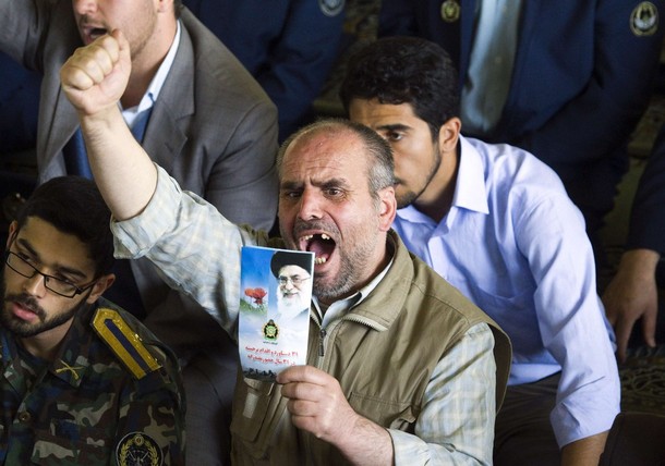 Iranian protester