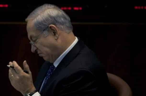 Binyamin Netanyahu angry