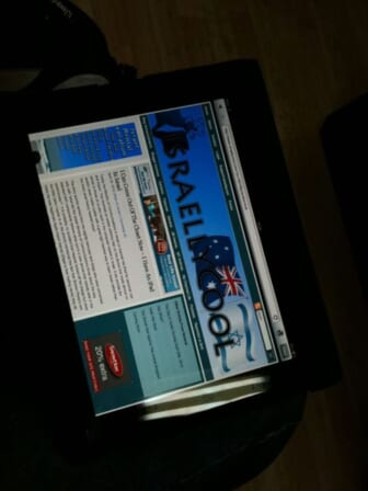 Israellycool on an iPad