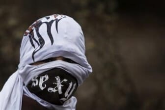 palestinian protester