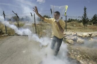 palestinian protester