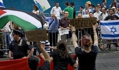 anti-Israel protesters