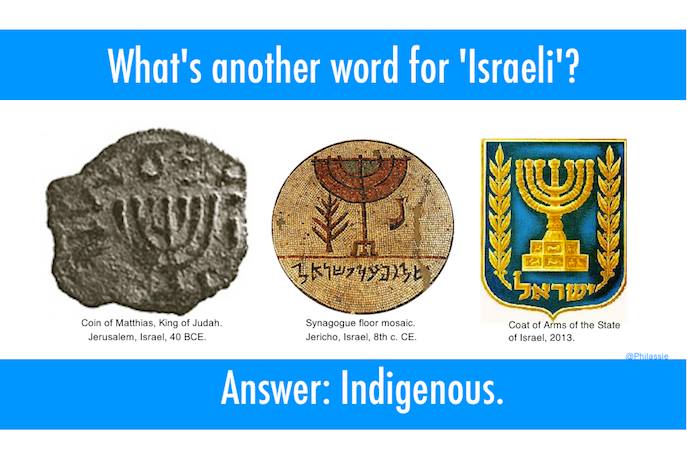 whats another word for Israeli indigenous